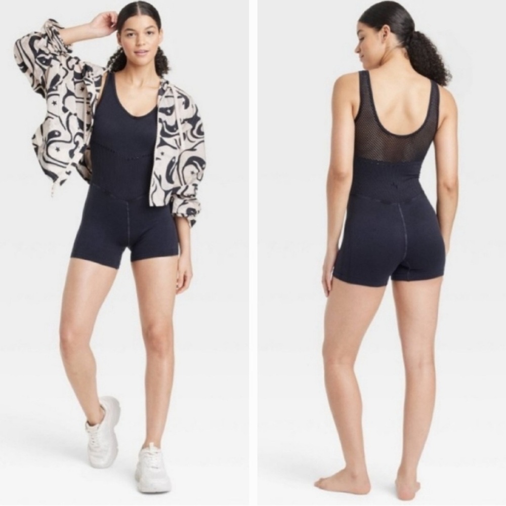 New with Tags Black Activewear Bodysuit